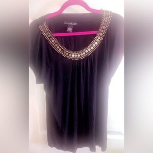 Black Willi Smith Embellished Women's Top
